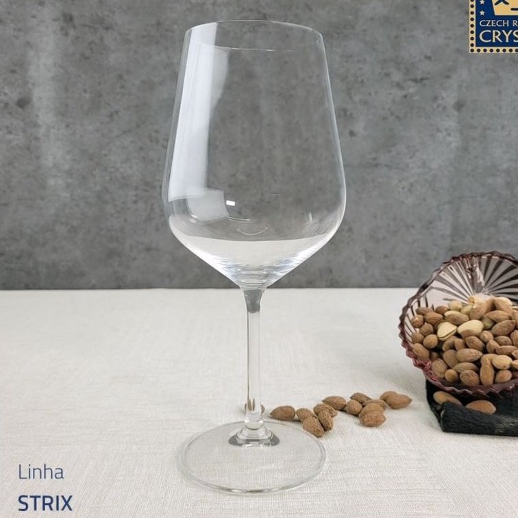 Jogo De 6 Taças Para Vinho Tinto Strix Em Cristal 450ml MadeiraMadeira