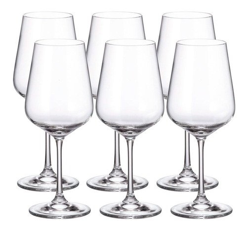 Jogo De 6 Taças Para Vinho Tinto Strix Em Cristal 450ml MadeiraMadeira