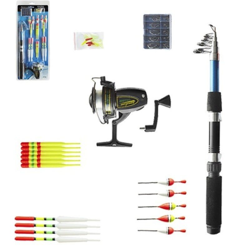 Kit de Pesca Molinete e Vara Telescópica 1 50m MadeiraMadeira