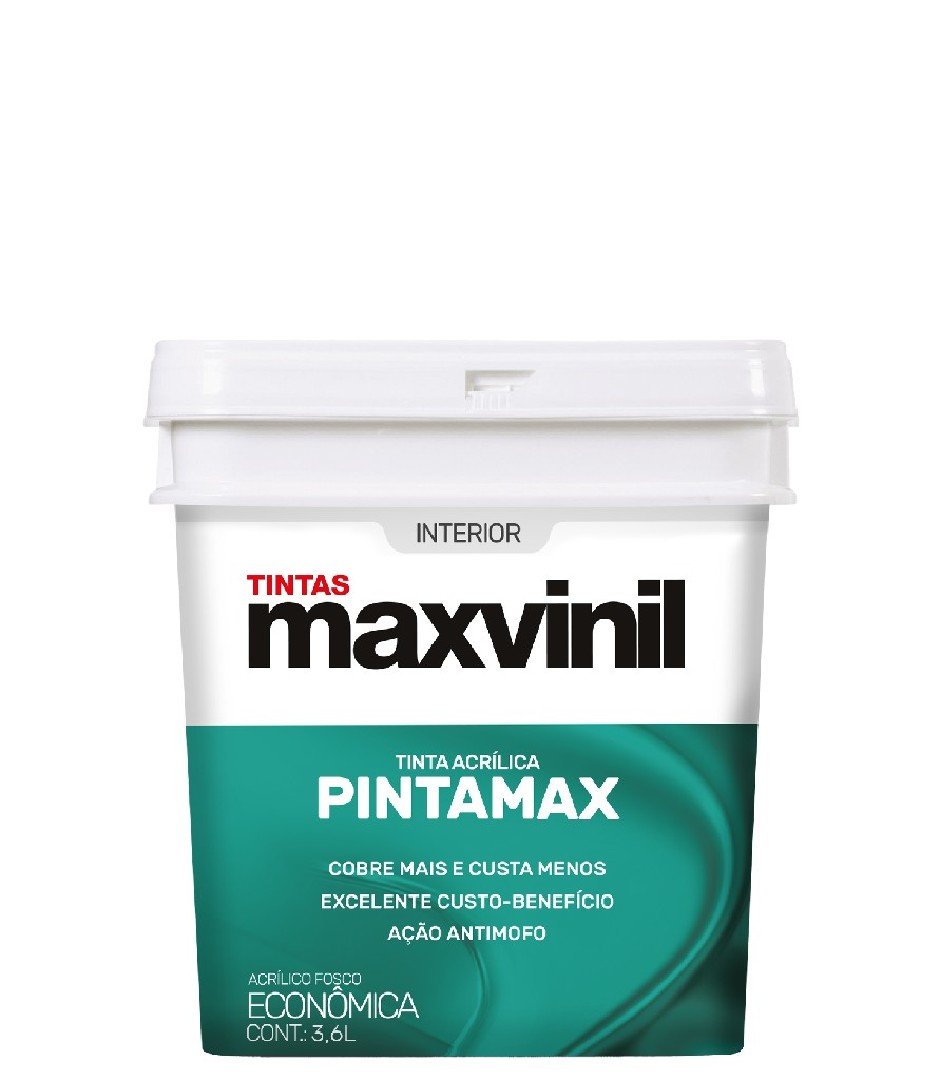 TINTA ACRILICO FOSCO MARFIM 3 6L PINTAMAX MadeiraMadeira