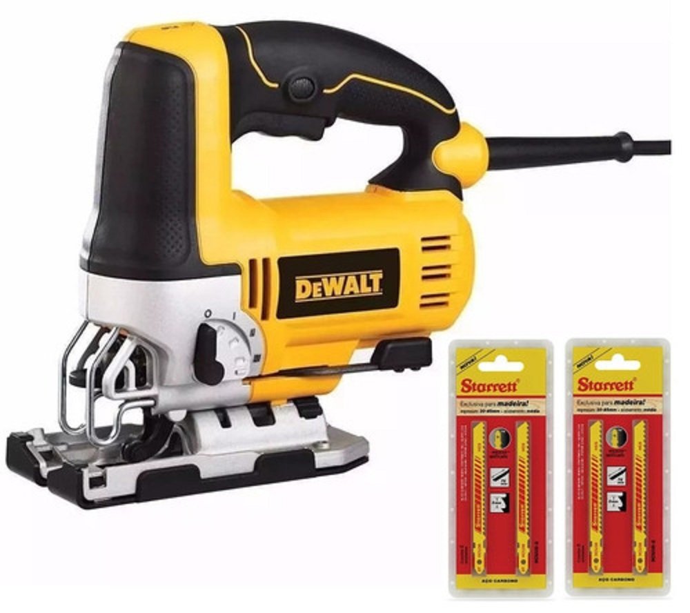 SERRA TICO TICO VELOCIDADE VARIÁVEL DW300 220V DEWALT 4 LÂMINAS