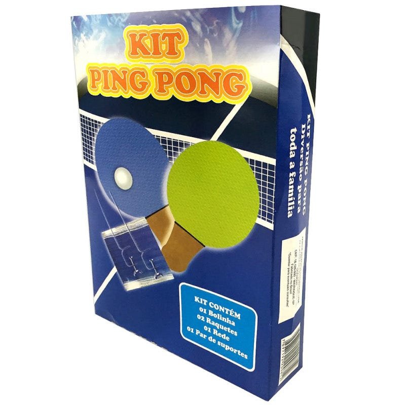 Kit Completo Ping Pong Raquetes Bolinha E Rede Ase Madeiramadeira