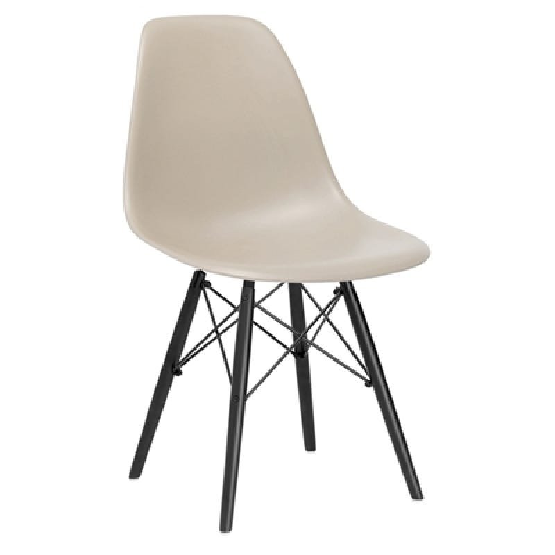 Cadeira Charles Eames Eiffel Dsw Nude Madeira Preta MadeiraMadeira