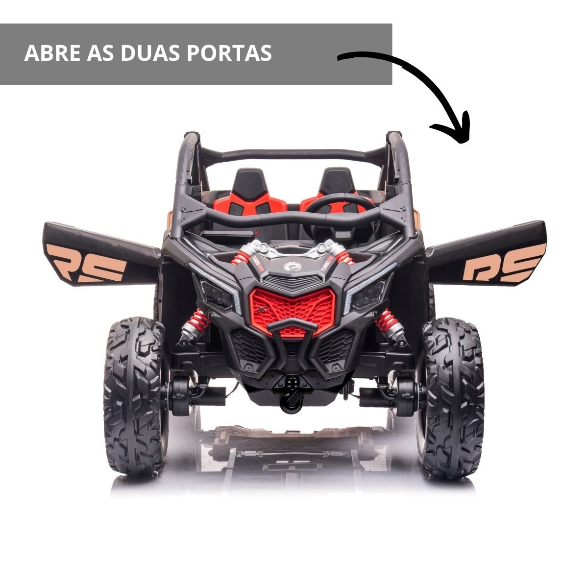 Mini Utv Carro Can Am Maverick El Trico V Infantil Jipe Buggy Led Som