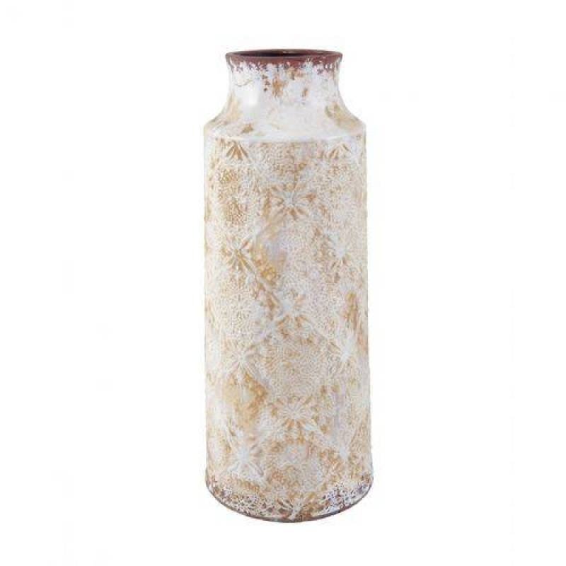 Vaso Decorativo em Cerâmica 39cmx16cm Mart Collection Nude MadeiraMadeira