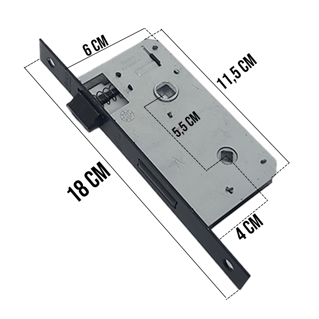 Fechadura Porta Banheiro Wc Colonial Broca Mm Alian A Madeiramadeira