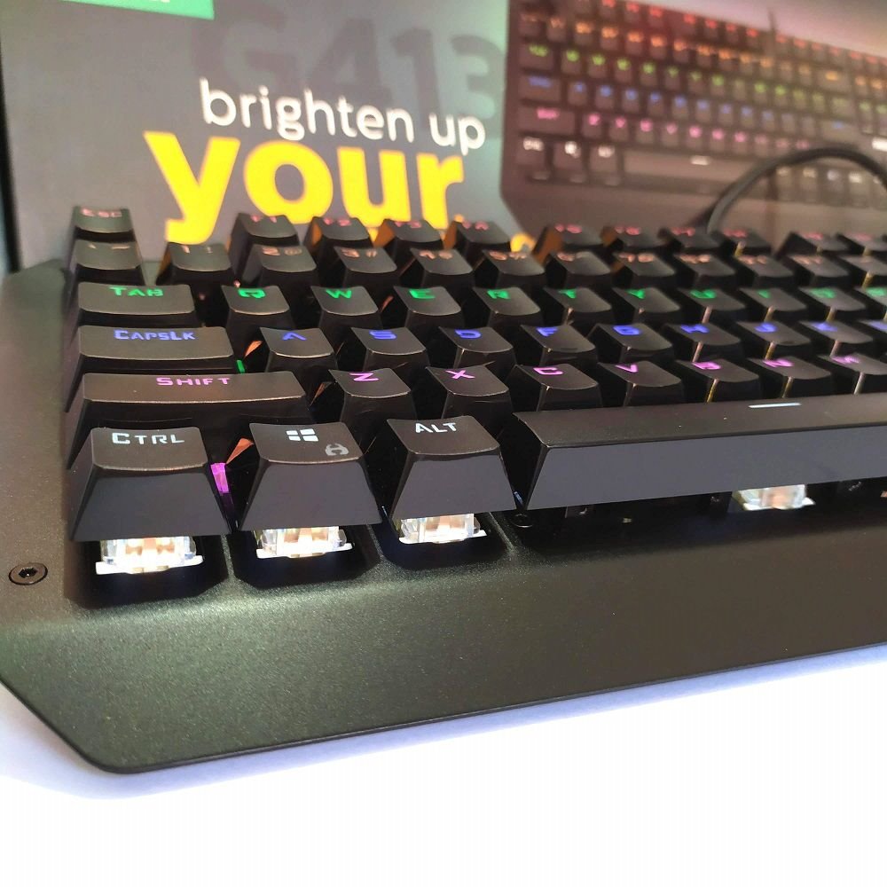 Teclado Mec Nico Gamer Philips Usb Led Rgb Luminoso Madeiramadeira