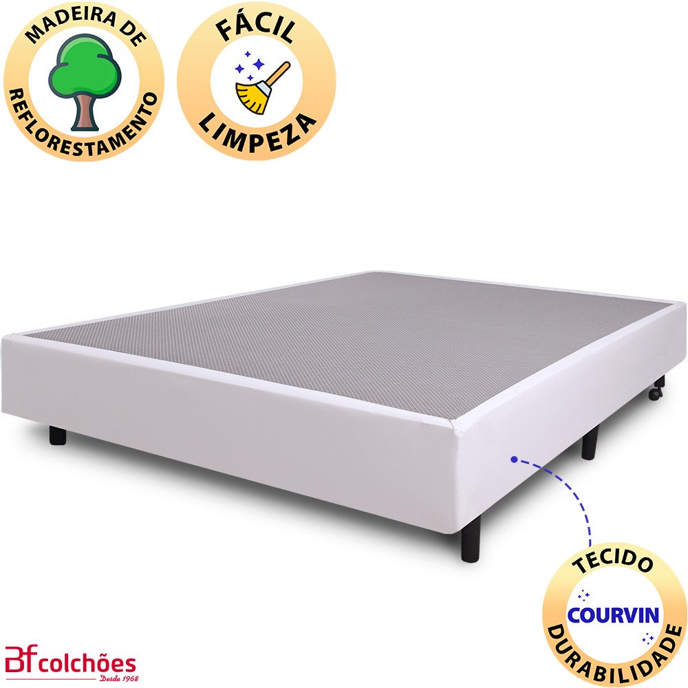 Cama Box Casal Colchão D33 A Vácuo Ortopédico Espuma Certificada