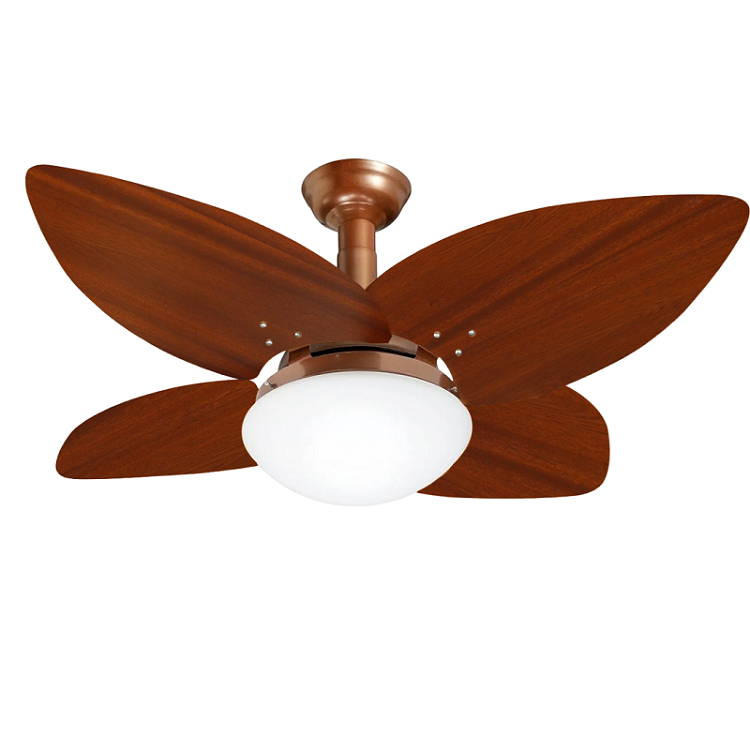 Ventilador De Teto Jet Aspen Venti Delta Cobre P S R Dica Mogno V