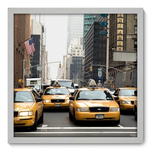 Quadro Decorativo New York N3005 50cm X 50cm MadeiraMadeira