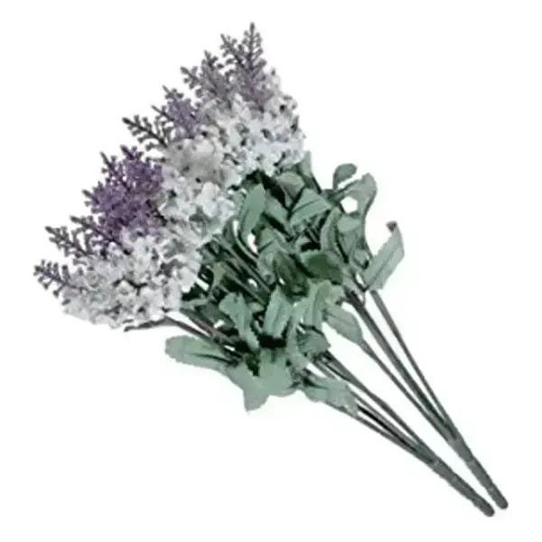 Flores Artificiais Kit Buqu S De Lavanda Flores E Folhas Para