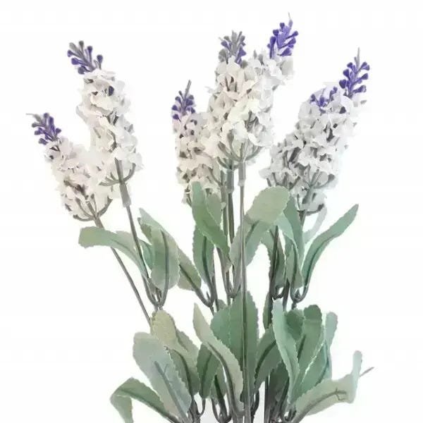 Flores Artificiais Kit Buqu S De Lavanda Flores E Folhas Para