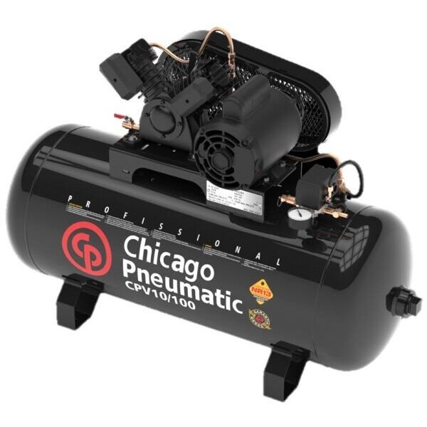 Compressor Chicago Pneumatic Cpv 10 100 Litros 140 Libras 2 Cv