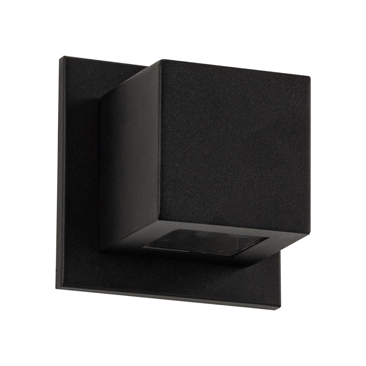 X Arandela Box Cubo Pequena Fachos Preto Led G W St