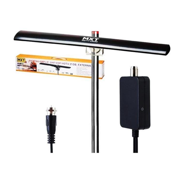 Antena Amplificada Externa Uhf Vhf Dhtv 25Db Mdtv 2903C Mxt