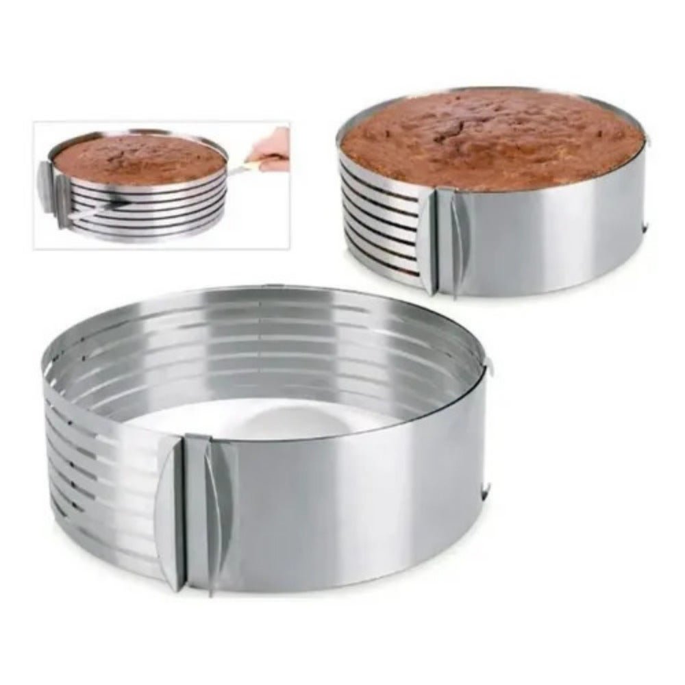 Fatiador De Bolo Molde Bolos Em Camadas Aro Inox Wincy Madeiramadeira