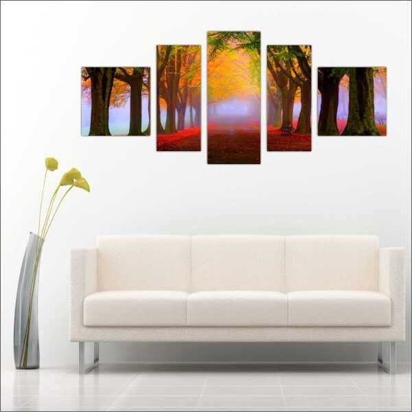 Quadro Decorativo Natureza Paisagem Rvores Estrada Salas Interiores