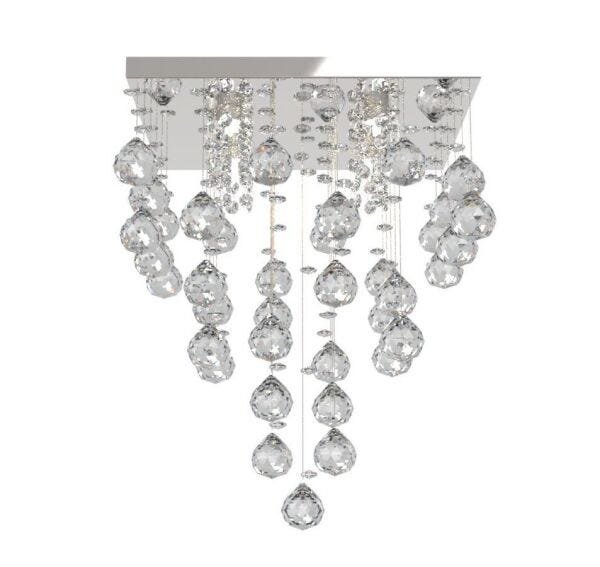 Lustre De Cristal Legitimo Cm Sala De Estar Mesa Jantar Quarto Living