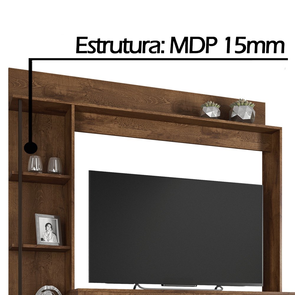 Estante Home Para Tv At Polegadas Sedu O Jcm Movelaria Cacau Off