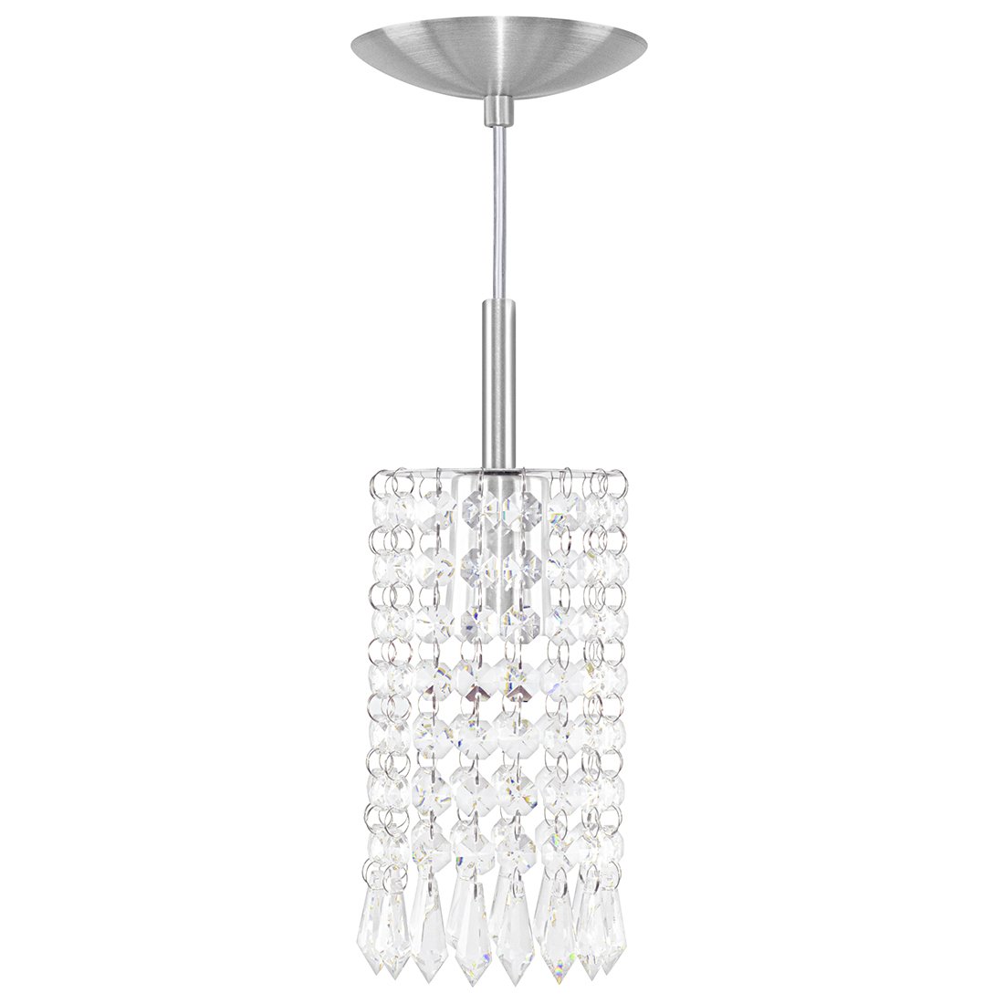 Lustre Pendente Redondo Clearcrillic Cristal Acrílico Lâmpadas