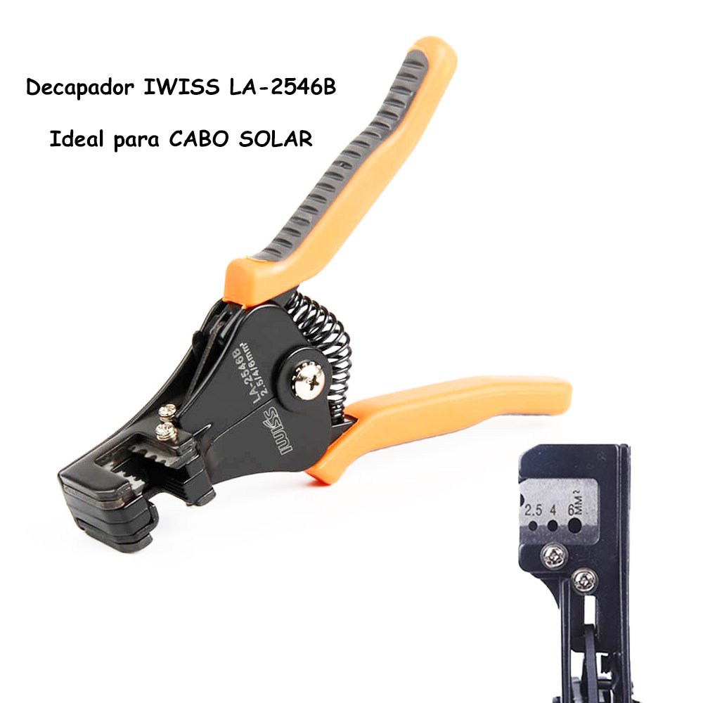 Kit Ferramentas Energia Solar IWISS Conector MC4 Bolsa MadeiraMadeira