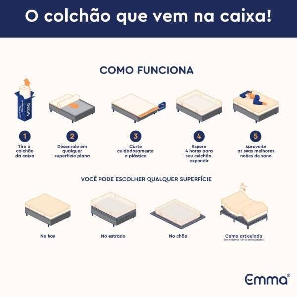 Colchão Casal Emma  Original Brasil 138x188 - 6