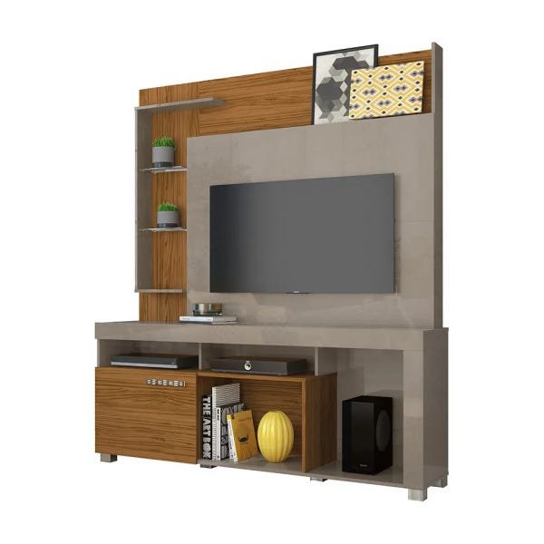 Estante Home Theater Icaro Para Tv De At Pol Madetec Fendi