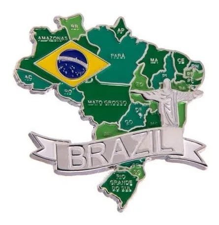 Im Brasil Mapa Bandeira Cidades E S Mbolos Im De Geladeira