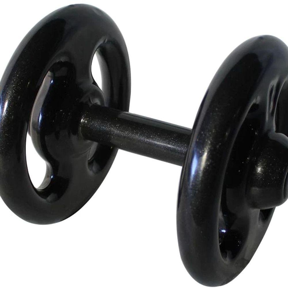 Dumbbell Emborrachado Treinamento Funcional Academia 10kg MadeiraMadeira