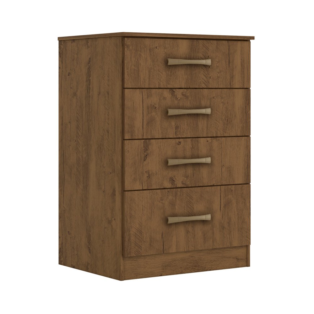 Cômoda 4 Gavetas MS913 913331 Castanho Wood Moval MadeiraMadeira