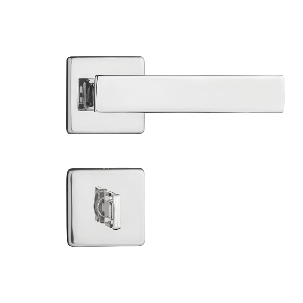 Fechadura De Porta Pado Quadra 701 55mm Cromada Banheiro Wc Cromado