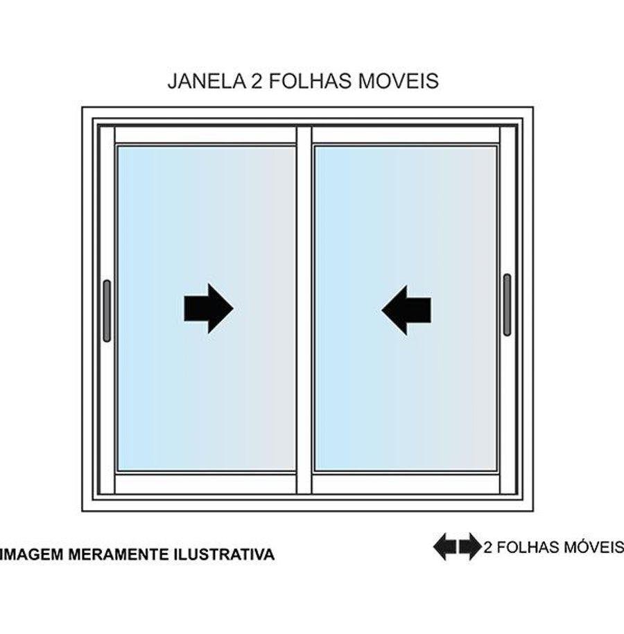 Janela De Alum Nio Folhas Branca Grade Maxx X Madeiramadeira