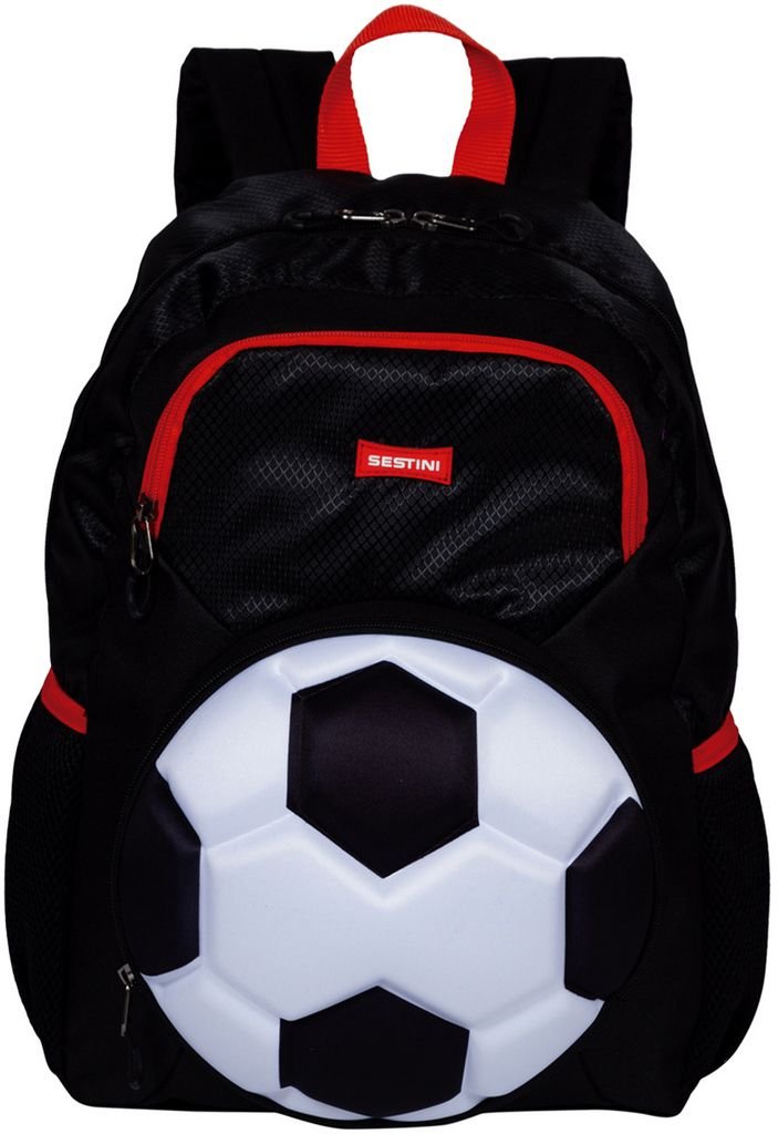 Mochila Infantil Futebol Bola Escolar Grande Costas Imperme Vel Menino