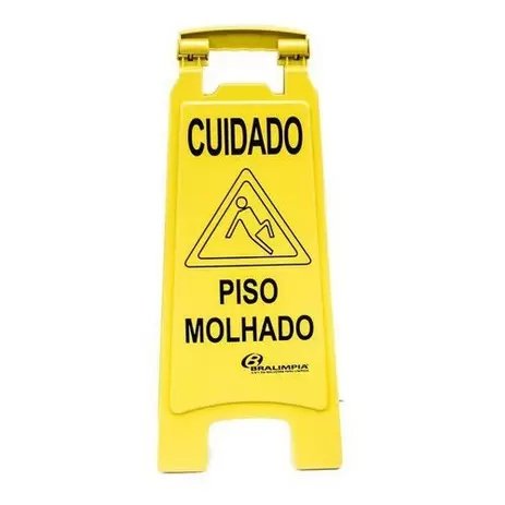 Bralimpia Placa Sinalizadora De Alerta Cuidado Piso Molhado PL2003