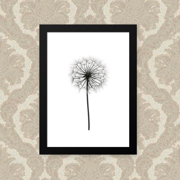 Quadro Decorativo X Cm Nerderia E Lojaria Flor Brancobranco