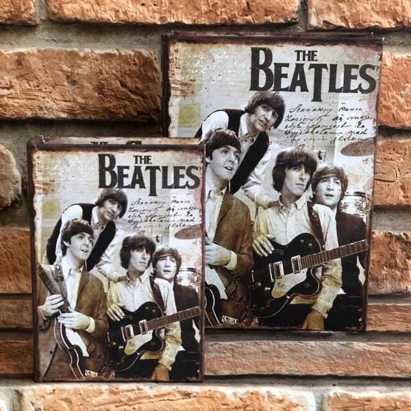 Livro Caixa Decorativo The Beatles Pe As Banda Madeiramadeira