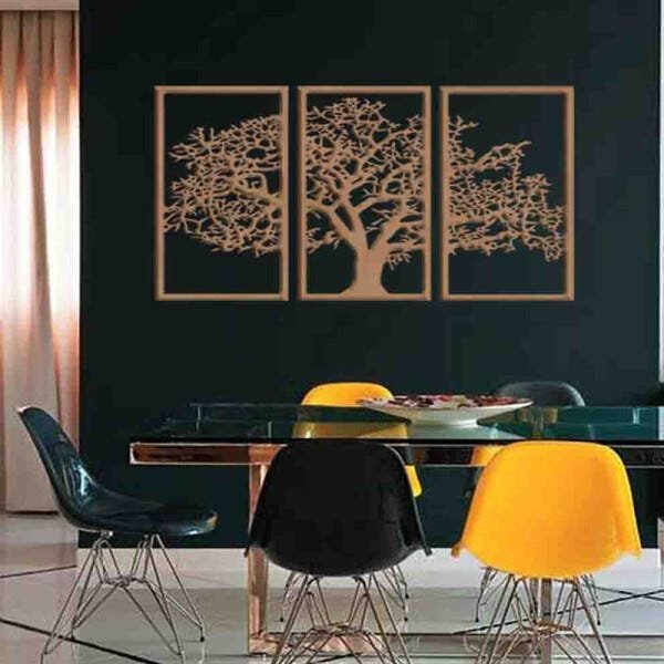 Quadro Decorativo Árvore Da Vida 3mm Vazado Mdf Mdf Cru MadeiraMadeira