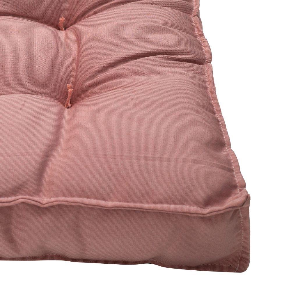 Almofada Futon Shelter X Poli Ster Liso Assento Macio Rosa