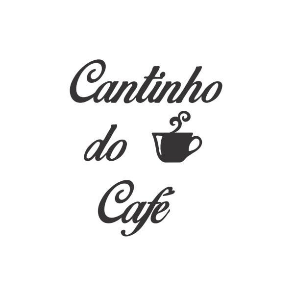 Frase Cantinho do café em MDF laminado tamanho 60 cm MadeiraMadeira