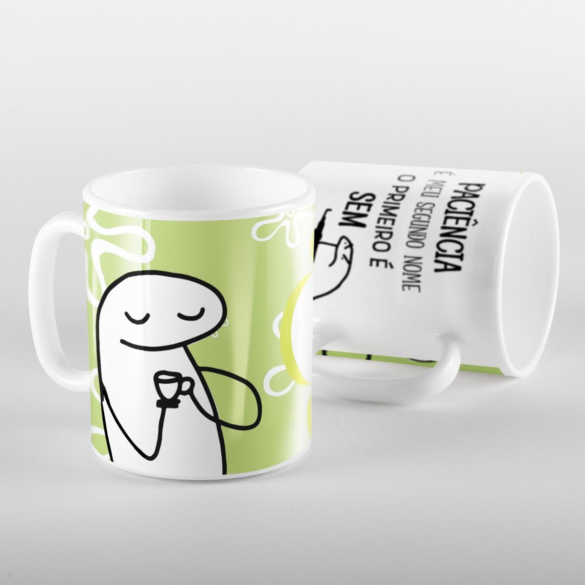 Caneca Flork Paciencia Meu Segundo Nome MadeiraMadeira