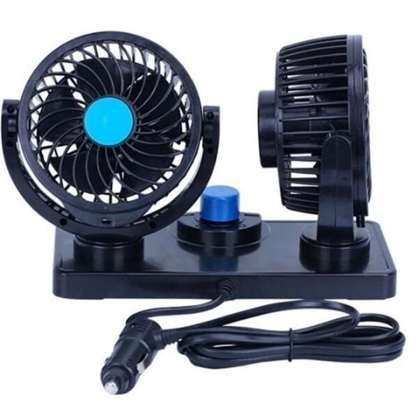 Ventilador Automotivo Duplo Rotativo Ajustavel 12V MadeiraMadeira