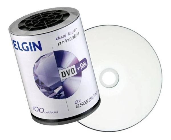 Dvd R Dl Elgin Gb Dual Layer Printable Unidades Madeiramadeira