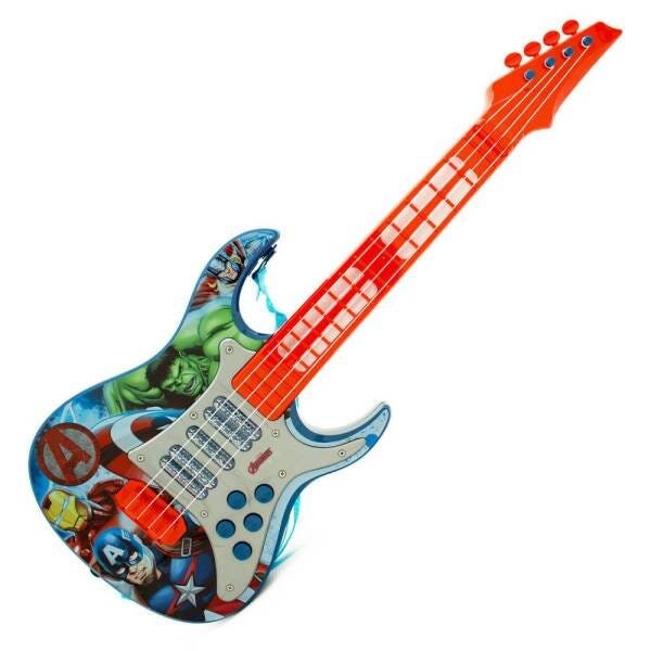 GUITARRA ELETRÔNICA INFANTIL OS VINGADORES MARVEL TOYNG