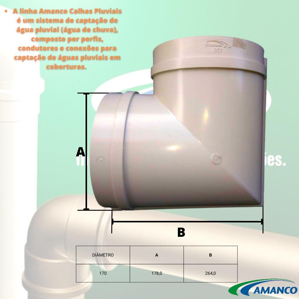 Esquadro Externo Para Calha Pluvial Redonda Pvc Bege Para Capta O