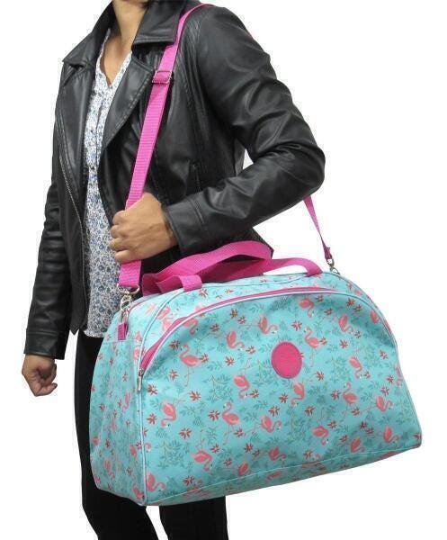 Bolsa De Viagem Maternidade Flamingo Feminina Grande Madeiramadeira