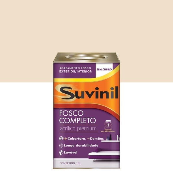 Tinta Acr Lica Suvinil Fosco Completo Premium Litros P Rola