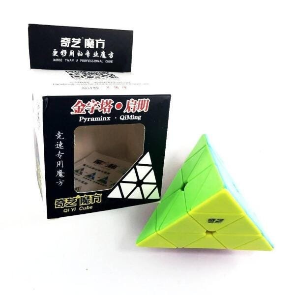 Cubo Mágico Pirâmide Pyraminx Qiyi Qiming Stickerless MadeiraMadeira