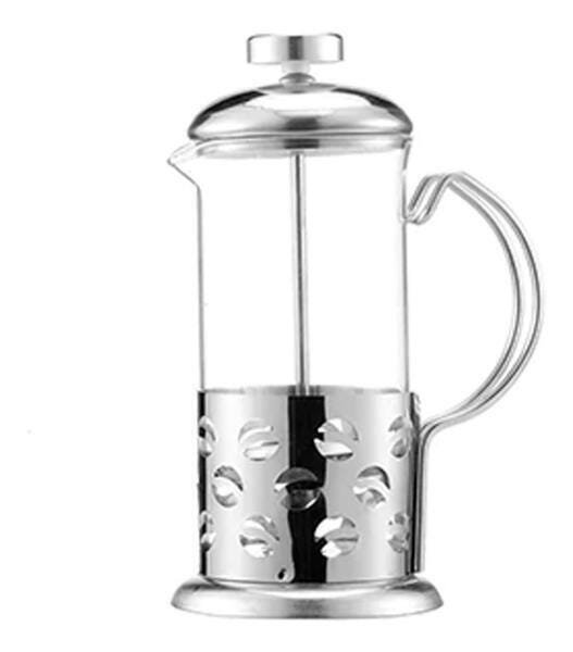 Cafeteira Prensa Francesa Cremeira 350 Ml Inox Vidro Café MadeiraMadeira