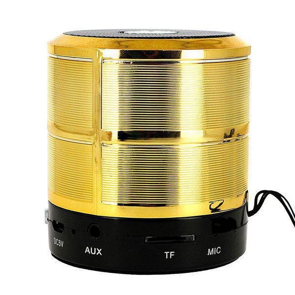 Mini Caixa De Som Port Til Speaker Ws Dourado Madeiramadeira