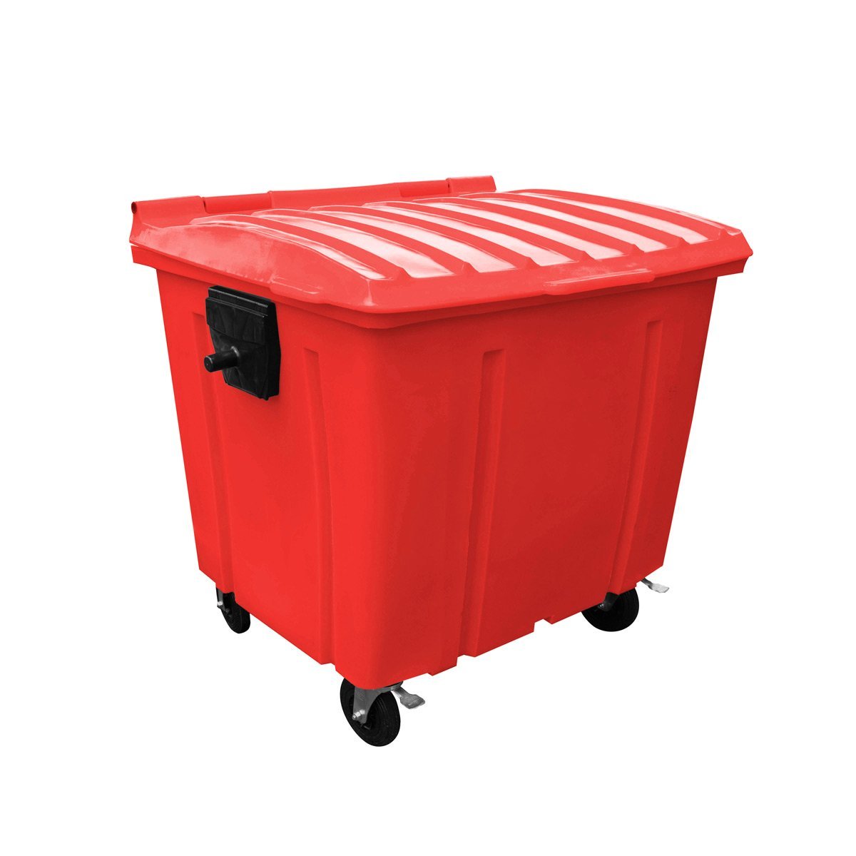 Container Para Lixo Rodas Litros Vermelho Madeiramadeira